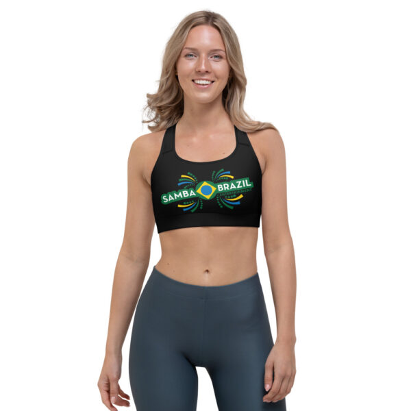 Samba Black Sports bra - Image 2