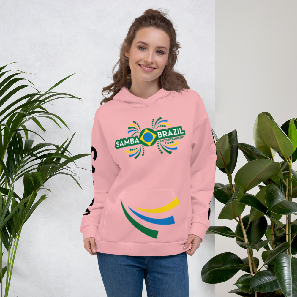 Pink Samba Brazil Hoodie  Samba Brazil Entertainment