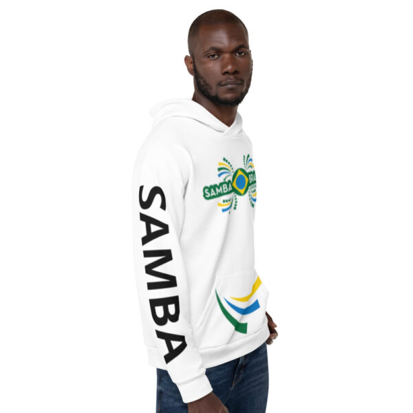 White Samba Brazil Hoodie - Image 3